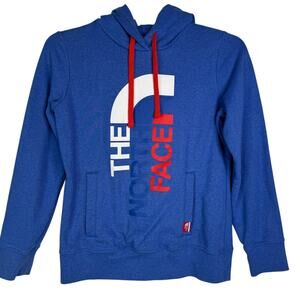 The North Face 2014 Sochi Olympics Official Hoodie Sweatshirt Blue White Red M